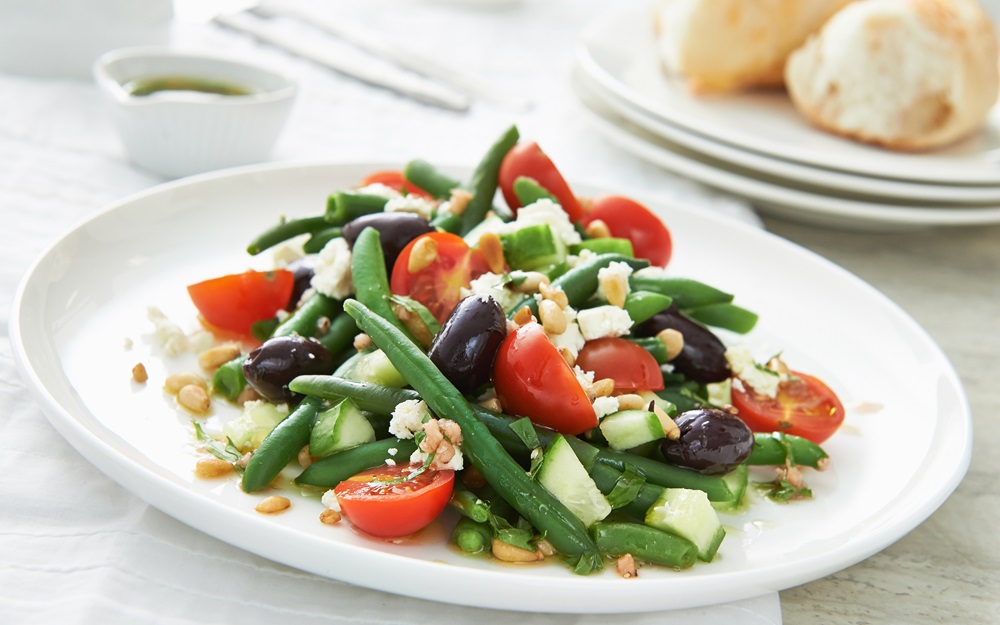 Mediterranean Warm Baby Bean Salad